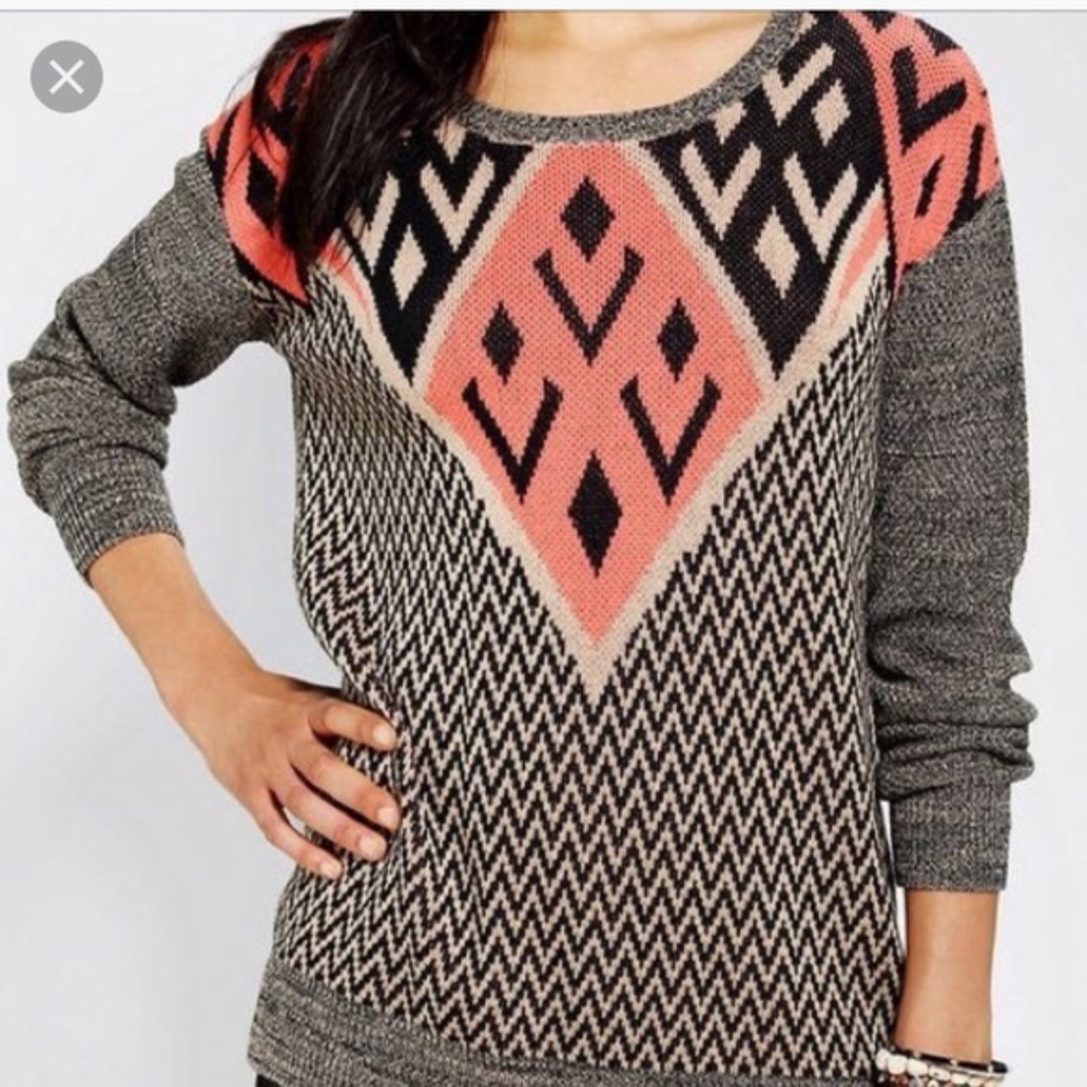 Urban Outfitters Ecote Intarsia PullOver Sweater S